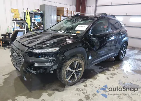 2021 Hyundai Kona Limited z USA, uszkodzony, nr VIN KM8K3CA50MU620854